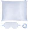 Dore & Rose Premium Silk Sleep Bundle 60x70 Stripe Set per la cura dei capelli 3 pz.