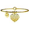 KIDULT LIFE Collection Bracciale in acciaio pvd gold CUORE AMORE SENZA CONFINI 231607