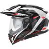 Kappa Casco Moto Adventure Kappa KV33 WIZARD Bianco Nero Rosso