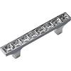 SYDARSYN 2 pezzi Pomelli di Cristallo Stile Europeo Porte dei Mobili Tirare Maniglia Cucina Armadi Cassetti Armadietti Credenza Strass Trasparenti Maniglie per Mobili 64mm