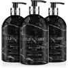 Baylis & Harding BHELHWDA Dark Fig & Amber Elements Lavare Le Mani, 500 Ml (Confezione Da 3) Vegan Friendly
