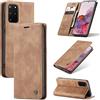 owlhold Cover Samsung Galaxy S20 Plus Custodia Samsung S20 Plus Portafoglio Flip [Antiurtoo][Cavalletto][Carta Fessura] Cover Pelle per Samsung Galaxy S20 Plus - Marrone