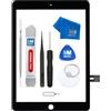 MMOBIEL Schermo Frontale tattile di Ricambio Compatibile con iPad 6 Gen 2018 9.7 inch (Nero) con Kit utensile