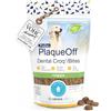 ProDen PlaqueOff Bocconcini Dentali per Cani | Rimuove Tartaro e Alito Cattivo, Pulizia dei Denti 100% Naturale e Antitartaro - Migliora la Salute Orale Complessiva - 150 g