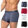Arjen Kroos Boxer Uomo Pezzi 4 Mutanda Modal Microfibra con Mesh Traspirante Elasticizzato Intimo Boxer da Uomo, L