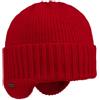 McBURN Anton Berretto a Maglia Uomo - Made in Italy Beanie Lana Invernale da Sci con Fodera, Fodera Inverno Autunno/Inverno - Taglia Unica Rosso