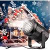 Ruutcasy Proiettore di luci LED per Natale, lampada proiettore impermeabile luce di proiezione fiocco di neve pupazzo di neve albero di Natale luce per Natale feste decorazioni giardino interni ed esterni