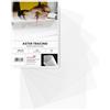 Netuno 50x carta semi- trasparente bianca A3 29,7 x 42 cm 73g Aster Tracing carta traslucida sottile per stampante modellismo artisti disegno tecnico pittura grafica copia calligrafia belle arti