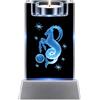 Kaltner Präsente Luce d'atmosfera - Un regalo molto speciale: candela a LED/blocco di vetro di cristallo/incisione laser 3D, segno zodiacale Capricorno/illuminazione in colori arcobaleno