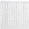IXTRIMA Tenda Luminosa 200 LED, 3Mt, Luce Bianca, Cavo Bianco, IP65, Prolungabile, Effetto Flash, Con fili uniformi da 1 metro, ghirlanda nataliza, negozi, balcone natale