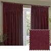 Yard Heavy Chenille Coppia Di Tende Piega A Matita - Foderate Filtrante Per La Luce Velluto Morbido Tende (Barbabietola - Larghezza 117 x Lunghezza 183cm)