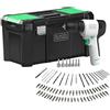 BLACK+DECKER Reviva REVDD12ALTB-GB - Kit trapano da 12 V con 80 accessori per PC, 48,3 cm