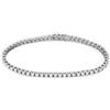 ALFIERI & ST. JOHN Bracciale tennis Alfieri & St.John in oro bianco 18 kt e diamanti ct. 5,34 , colore G e purezza SI1. Misura 18 cm.