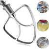 HOMGEN Frusta per Bordi Flessibili in Acciaio Inossidabile 304 per Kitchenaid Accessori per Miscelatore Verticale a Testa Inclinata per Kitchenaid 4.5/5 QT per K45SS, KSM75, KSM150, KSM152, ecc.