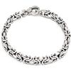 Giovanni Raspini / Catene / bracciale maglia bizantina quadra, misura M / argento - 11064