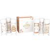 Bubble World - Wedding Terra - Bolle di Sapone Matrimonio 6 x 60 ml - Tubetti Bianchi con Soffiatore Integrato - Gadget Bomboniera Segnaposto Matrimonio - Made in Italy