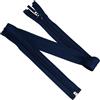 Aerzetix - Set di 6 Cerniere a Spirale n. 5 da 65 cm separabili | Blu Scuro | con tiretto Decorativo per Confezioni di Abbigliamento, Accessori Tessili, Pochette e creazioni Varie
