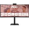 AOC 34 Curved 1500R 21:9 3440x1440 120Hz webcam