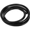 INFINAUTO Tubo in Silicone per Aspirazione Motore 5FT 1/4 6mm ID 2.5mm Spessore Auto Linea di Aspirazione Silicone Nero Alta Temperatura