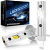 SHINYY Lampadine H1 LED per Auto 20000LM, [Aggiornate 2025] Potenti 12V 6500K Bianco Freddo Lampade LED H1 Canbus Anti Errore per Fari Anabbaglianti/Abbaglianti, Plug and Play, Pack da 2