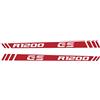 BLACK DOVES GRAPHICS 2 Adesivi riflettenti compatibili con Motorrad R 1200 GS Adventure Paramani (Rosso)