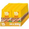 LIFE Mandorle Sgusciate - Frutta Secca, Snack in Pratico Sacchetto, Vegano 100% Naturale, Formato Convenienza 24 x 200g