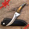 Hobby Hut HH-321 Coltello da Caccia Fatto a Mano su Misura con Fodero, Coltelli a Lama Fissa Buschraft Coltello Full Tang Progettato per Il Campeggio e la Sopravvivenza