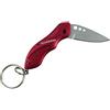 munkees Coltello pieghevole II coltello tascabile portachiavi in acciaio inossidabile, rosso, 2522..
