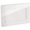 Empyreal Placca di Comando WC, Compatibile con Geberit Sigma,UP300 e UP320, Piastra Doppio Scarico, Dimensioni 243×163 mm,115.770.115(Bianco ghiacciaio)