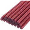 QUARKZMAN 20pz Stick Colla a Caldo per Pistola Colla a Caldo 7mm x 200mm/0,27 x 8 Mini Bastoni di Colla a Caldo Adesiva Rosso Glitterato