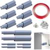 YYMT Set da 12 Pezzi Push Pull per Ante Scrocco magnetico - Apertura a Pressione Ante Push Pull e Nastro biadesivo, Apertura a Pressione Ante per armadi, cassetti camper, armadietti della cucina