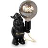 AMARCORDS - Lampada da tavolo nanetto Lovetherapy con lampadina scritta FUCK e varialuce. Abat jour dimmerabile con cavo 1,5m e interrutore dimmer