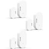 MOES Sensore Porta e Finestra Intelligente, Richiede Gateway ZigBee Tuya, Rilevatore Luce Senza Fili per Sistema Allarme e Casa, compatibile con Smart Life/MOES/Tuya, 3 PEZZI
