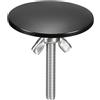 QUARKZMAN Coperture per Fori del Lavello da Cucina, 1pz Copertura per Foro Rubinetto in Lega di Zinco Copertura per Foro del Dispenser Sapone per Lavabo Appoggio (Nero Opaco)