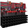 botle Scaffale officina da parete, mensola da parete, 1152 x 780 mm, supporti per attrezzi, scatole impilabili, scaffali per riporre oggetti, pannello da parete portautensili, porta giraviti da parete