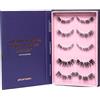 girl got lashes GirlGotLashes Grandi scatole Cat Eye Edition, extension per ciglia fatte a mano, per la casa, 5 paia di ciglia con tenuta vegana per 5-7 giorni