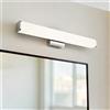 Lampada LED da Specchio 60cm 15W Cromata IP54 - da Muro Colore Bianco Naturale 4.000K