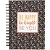 Fitlosophy - Diario, Unisex - Adulto, Fitspiration 'Be Bright Be Happy Be You' Goal Tracker And Daily Gratitude Journal for Teens, 6'' x 8'', Be Bright