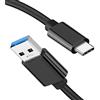 LDLrui Cavo dati da USB-A a USB-C da 3 m [10 Gbps e 60 W 20 V/3 A], cavo extra lungo USB 3.1 Gen 2 a tipo C per sincronizzazione super veloce e ricarica rapida per iPhone 15/15 Pro, Samsung Galaxy S22/Z Flip