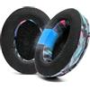 WC Freeze per Arctis Nova - Cuscinetti sostitutivi in gel di raffreddamento per tessuto ibrido per Arctis Nova Pro Wired, Nova 7, 5, 4, 3, 1 - Prodotto da Wicked Cushions | 90's Black