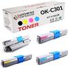 universo cartuccia® 44973536 44973535 44973534 44973533 kit 4 color Toner compatibile sostitutivo per Oki C301dn C321dn MC332dn MC342dn MC342dnw MC342dw MC342w (KIT 4 COLOR)