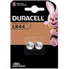 Duracell Batterie Alcaline Specialistiche a Bottone, Stilo LR44, Confezione da 8