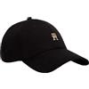 Tommy Hilfiger Donna Cappellino Elevated Chic con Logo, Nero (Black), Taglia Unica