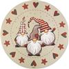 Excelsa Gnomo Tovagliette Americane, Rotonde 38cm, Set 2 Pezzi, Motivo Natalizio