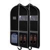TaoQ C 2 Pezzo Sacchetti per Abiti Pieghevoli, 110 x 60 cm Porta Abiti da Viaggio con 2 tasche grandi Custodie Abiti Armadio per abiti Camicie Cappotti Abiti Costumi