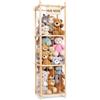 Old Canal Porta Peluche Verticale, Contenitore per Animali di Peluches Salvaspazio, Porta Giochi Contenitori in Legno, Organizer per Giocattoli di Peluche per Stanza da Gioco per Camera da Letto, Casa