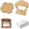 ZAAWUUT 25 buste con biglietti vuoti, in carta kraft, mini buste per bomboniere di nozze, biglietti di auguri (biglietti vuoti)