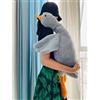 Tanha Oca di peluche, peluche, peluche d'oca, peluche Plushie, Kawaii Plush, anatra, grande peluche d'oca (colore grigio, 90 cm)