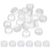PATIKIL Tappo in Plastica per Sale e Pepaiola 25mm/0,98, Tappi di Ricambio per Bottiglie Tappo Terminale Rotondo Trasparente Riutilizzabile per Vasi Bottiglie Pipe, 25 Pezzi