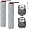 KiimSin Spazzole rullo+Filtro di ricambio per Mova X4 Pro/X4 Plus accessori aspirapolvere umido e secco, 2 Spazzola a rullo di ricambio+2 Filtro+1Spazzola per la pulizia(Incompatibile con M50 Ultra)
